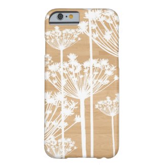 Wood background flowers girly floral pattern iPhone 6 case