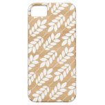 Wood background rustic chic leaves nature pattern iPhone 5 covers