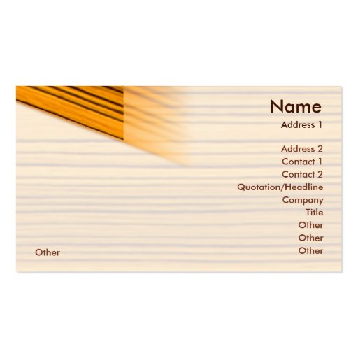 Wood - Business Business Card