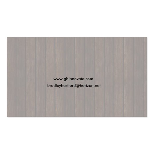 Wood Business Card (back side)