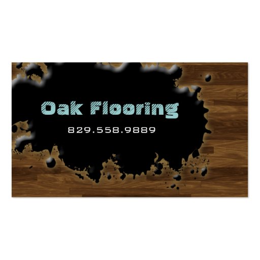 Wood Business Card Flooring (front side)