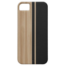 Wood & Carbon Fiber iPhone 5 Case