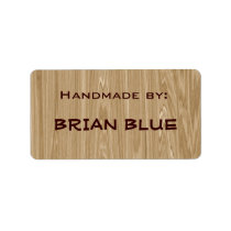 Wood / Carpenter hand made labels labels