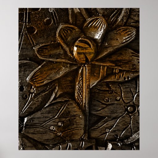 Wood Carving Poster