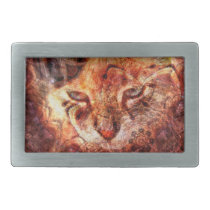 Wood Cat Belt Buckle