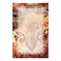Wood Cat Blank Stationery