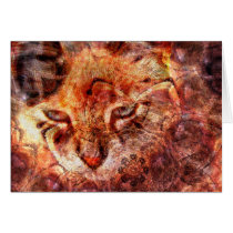 Wood Cat Cards
