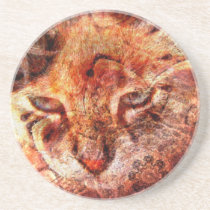 Wood Cat Coaster