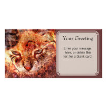 Wood Cat Custom Card Custom Photo Card
