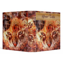 Wood Cat Customizable 1.5" Art Binder