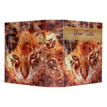 Wood Cat Customizable 2" Art Binder