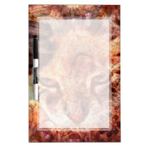 Wood Cat Dry Erase Board