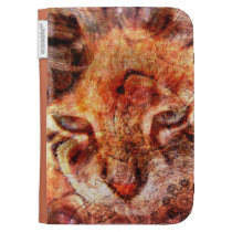 Wood Cat Kindle Keyboard Case