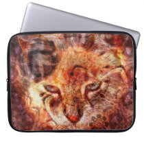 Wood Cat Laptop Sleeve