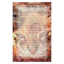 Wood Cat Lined Stationery