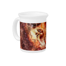 Wood Cat Pitcher