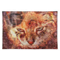 Wood Cat Placemats