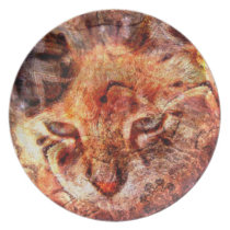 Wood Cat Plate