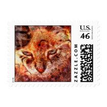 Wood Cat Stamps