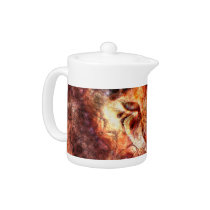 Wood Cat Teapot