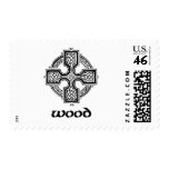 Wood Celtic Cross postage