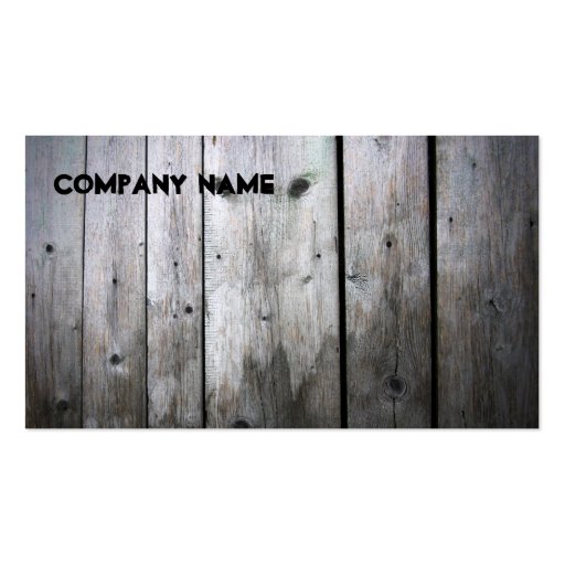 Wood Company Business Card