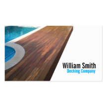 Wood Deck/Decking Contractor Business Card
