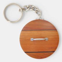 Wood Drawer Handle Key Chain
