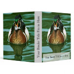 Wood Duck Vinyl Binder