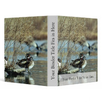 Wood Duck Pair Vinyl Binder