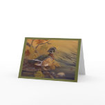 Wood Duck Thanksgiving Card
