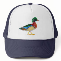 Wood Duck Trucker Hat by twopurringcats Wood Duck Trucker Hat