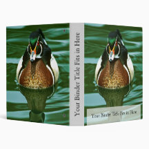 Wood Duck Vinyl Binder