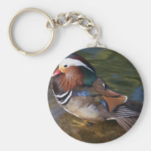 Wood Duck With An Ankle Braclet Key Chains
