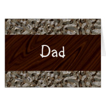 Wood Effect Abstract Greeting Card