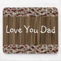 Wood Effect Abstract Mouse Pads