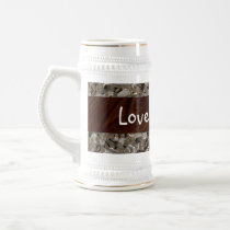 Wood Effect Abstract Mugs