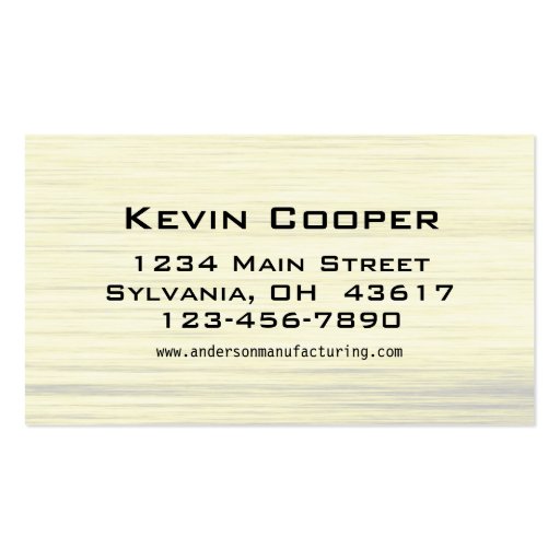Wood Flooring Business Card Templates (back side)
