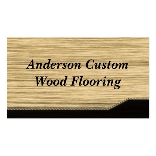 Wood Flooring Business Card Templates (front side)