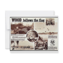 Wood Follows The Flag invitations by ww2posters Wood Follows The Flag invitations