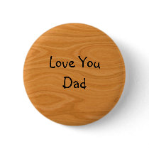 Wood Grain Abstract Pinback Button