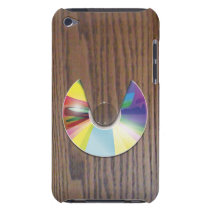 Wood grain compact disc player iPod Touch casemate cases