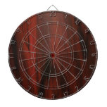 Wood Grain Dartboard With Darts