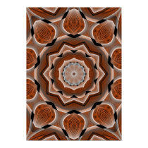 Wood Grain Kaleidoscope posters by dndartstudio Wood Grain Kaleidoscope posters