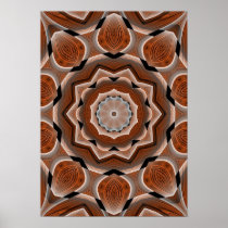 Wood Grain Kaleidoscope posters