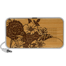Wood Grain Laptop Speaker