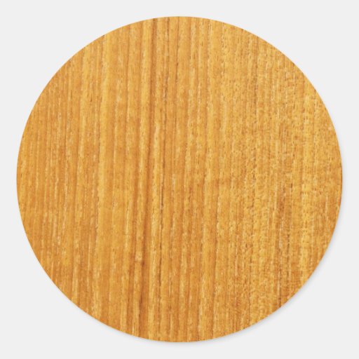 Wood Grain Pattern Classic Round Sticker Zazzle