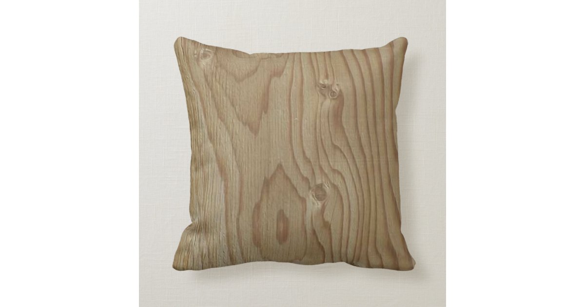 Wood Grain Pillow Zazzle