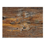 Wood grain, sheet of weathered timber postcard