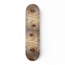 Wood grain texture skate board